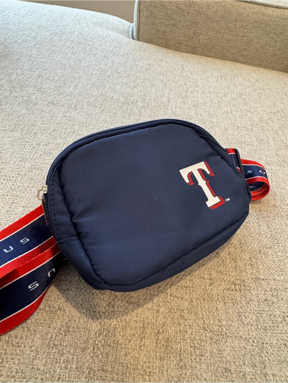 Texas Rangers Team Wordmark Crossbody Belt Bag